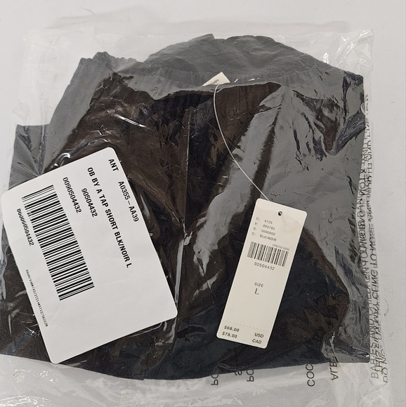 Anthropologie Linen Blend Micro Tap Shorts in Black NWT - Picture 13 of 14